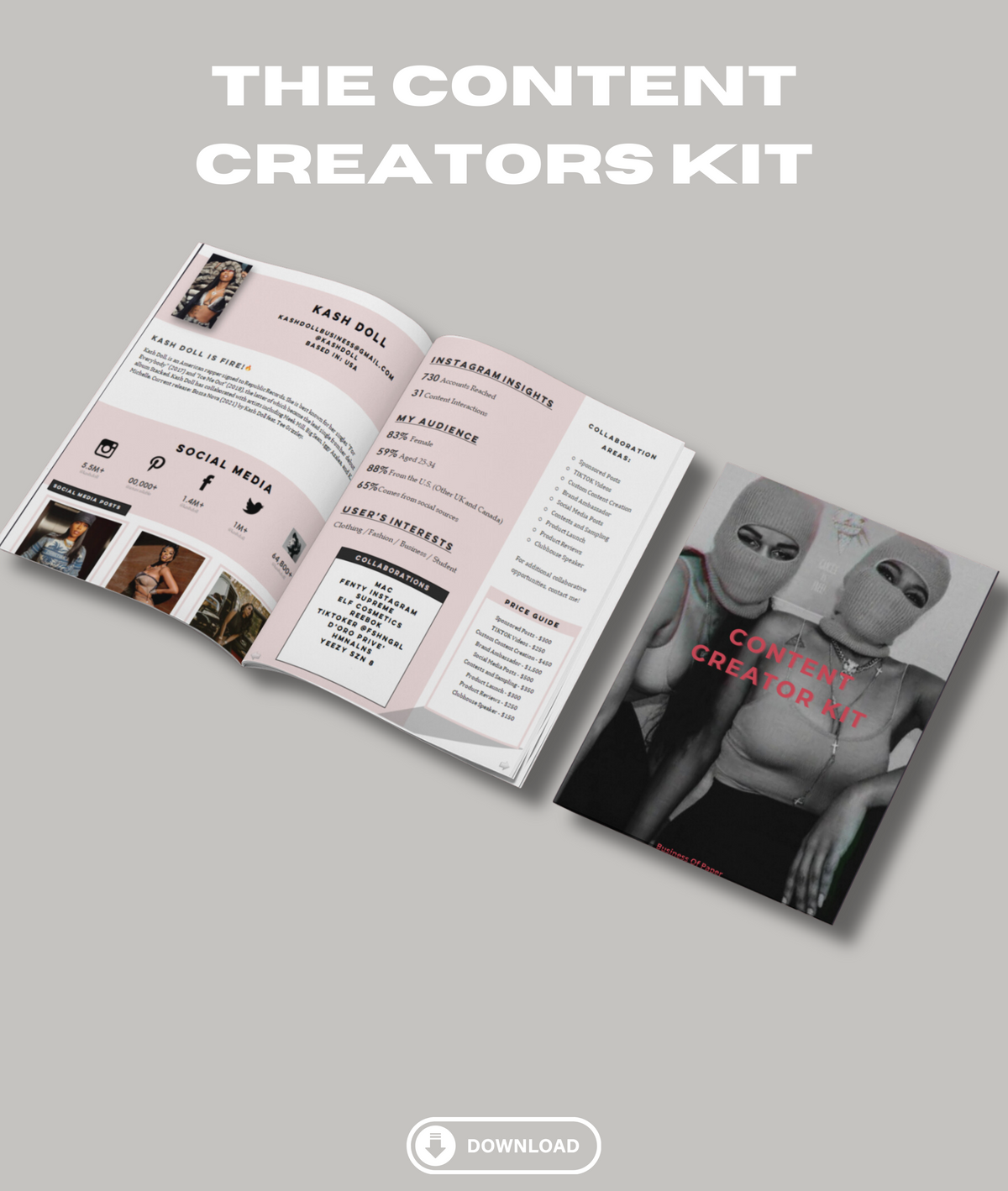 Content Creator Media Kit: Pitch Your Brand and Services for Brand Collabs