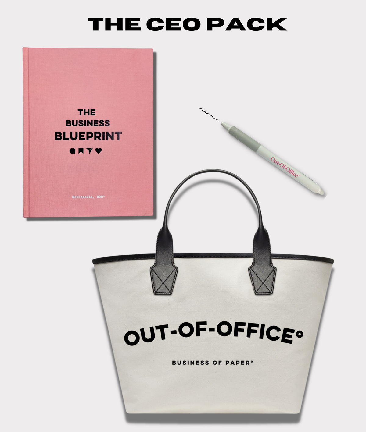 Business Pack: E-Commerce Book, Office Tote Bag, and Eraser Pen