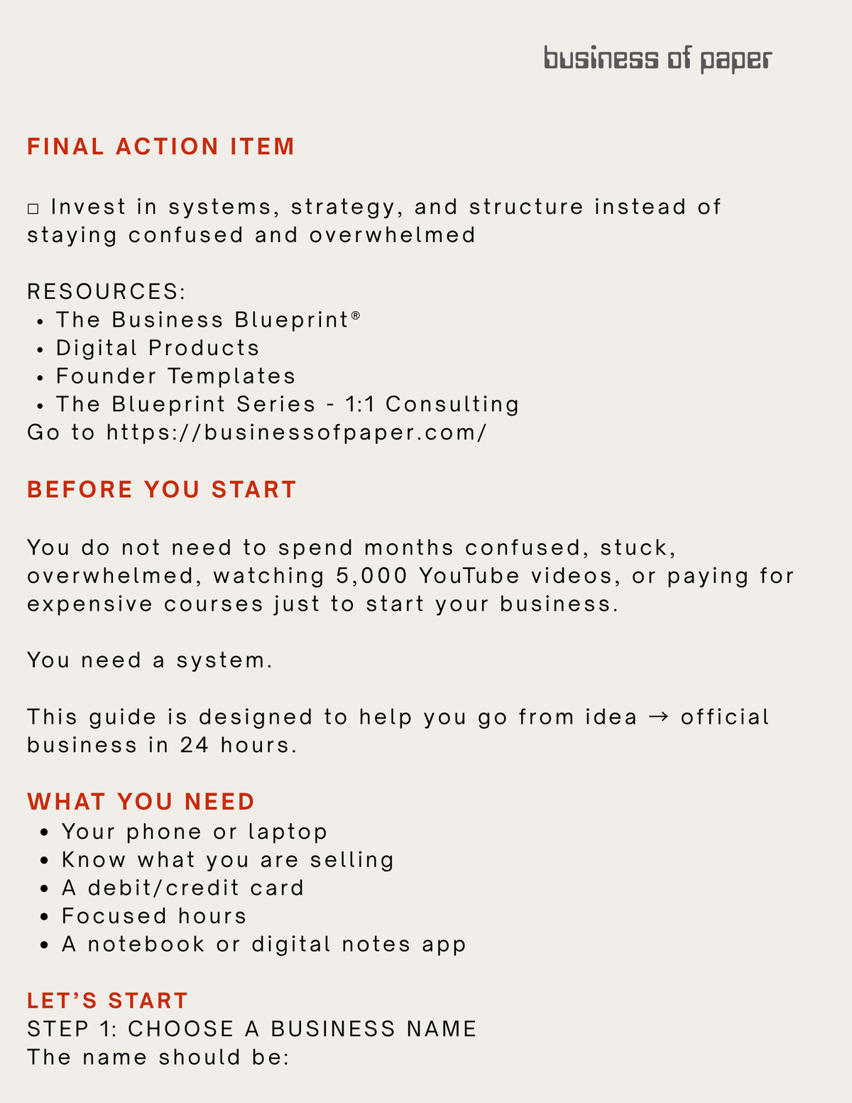 the 24-hour business launch blueprint