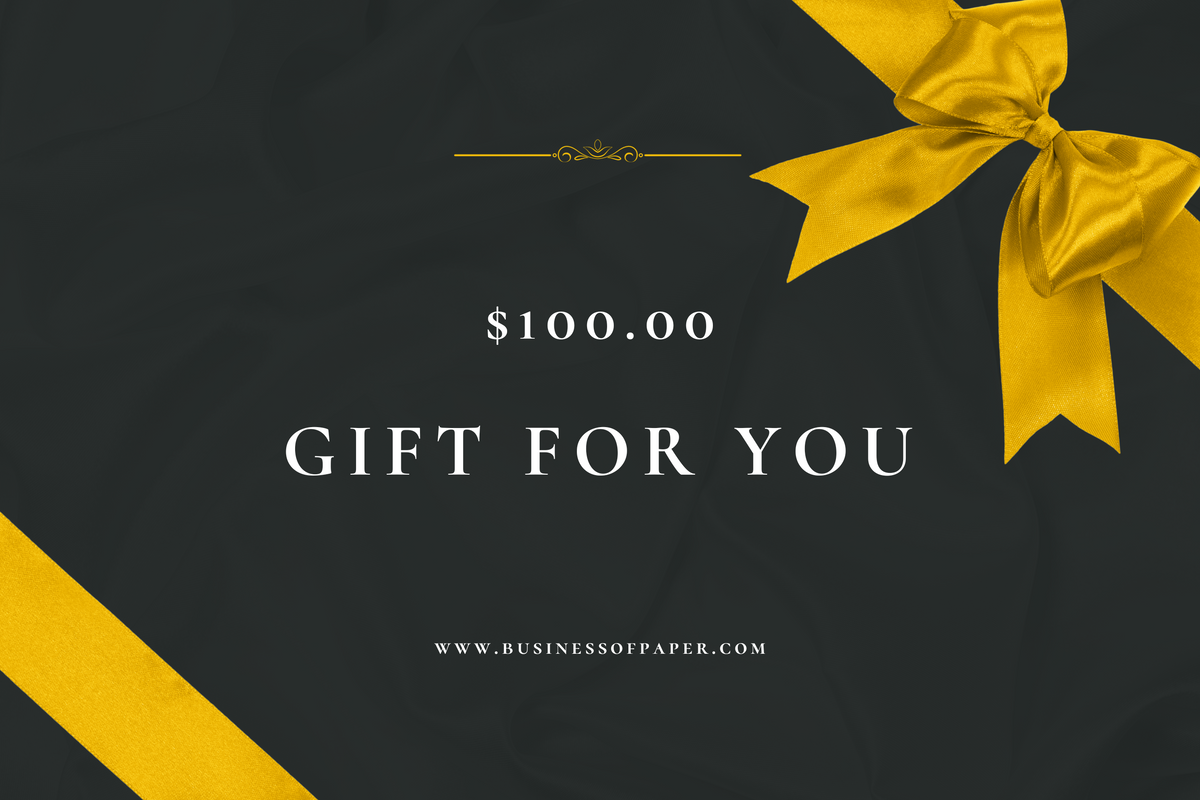 BUSINESS OF PAPER° Gift Card